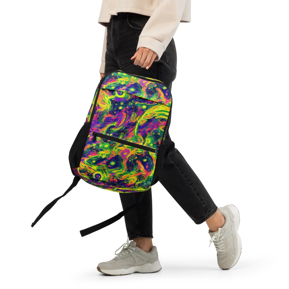Fluorescent Frenzy on Utility Backpack — Front