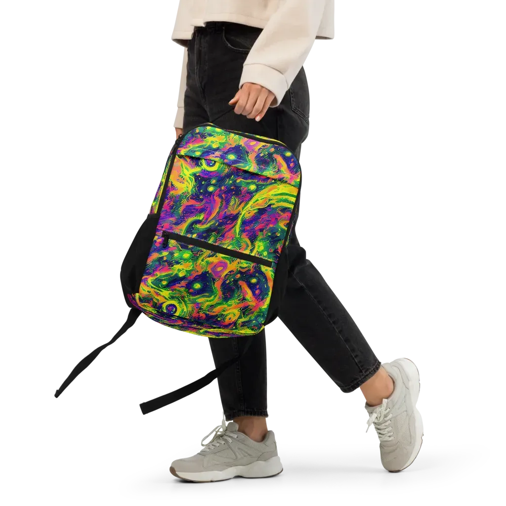 Fluorescent Frenzy on Utility Backpack — Front