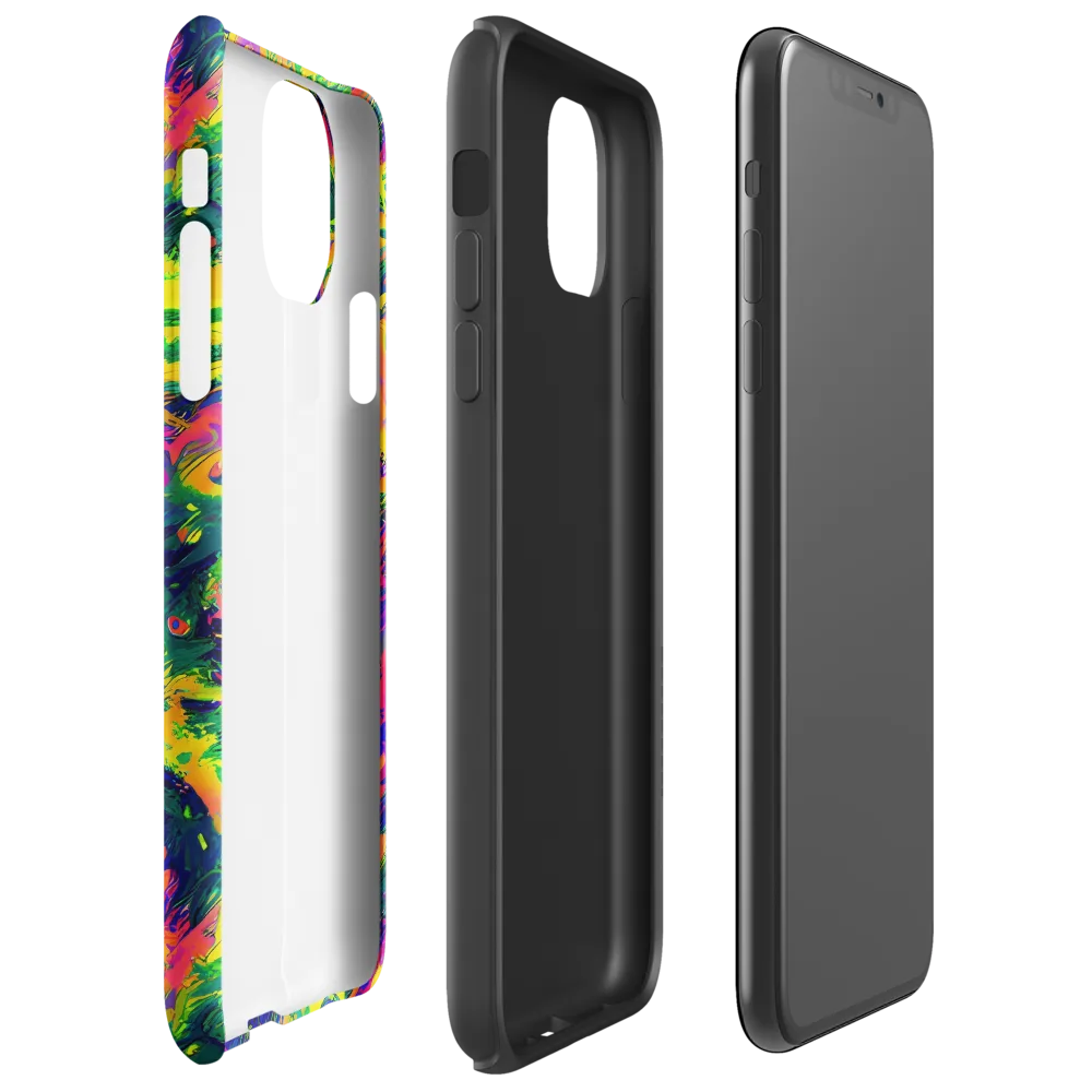 Fluorescent Frenzy on Tough Case for iPhone® — Right