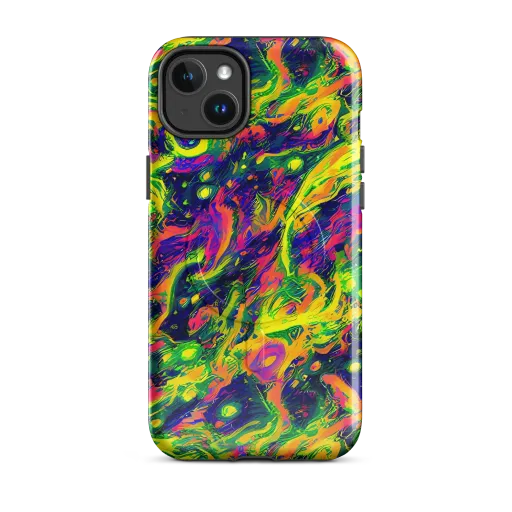 Fluorescent Frenzy on a MagSafe Tough Case for iPhone®