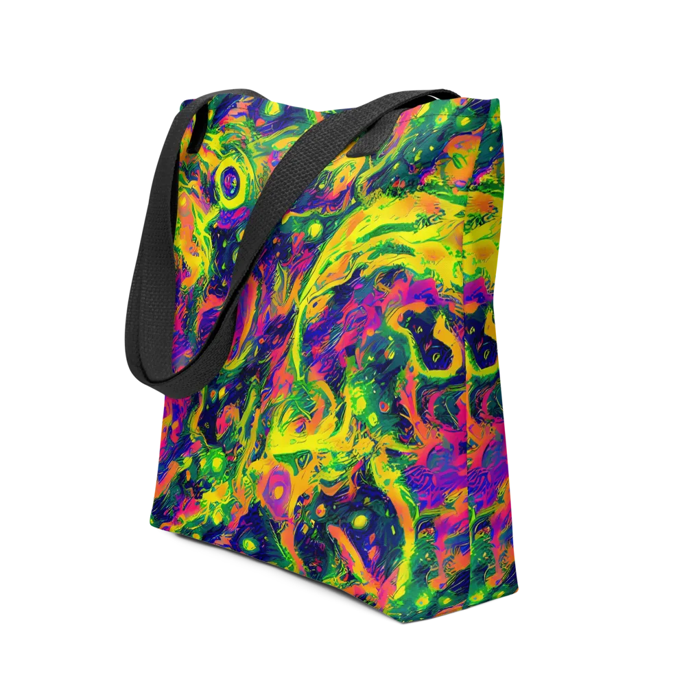 Fluorescent Frenzy on Tote Bag — Front
