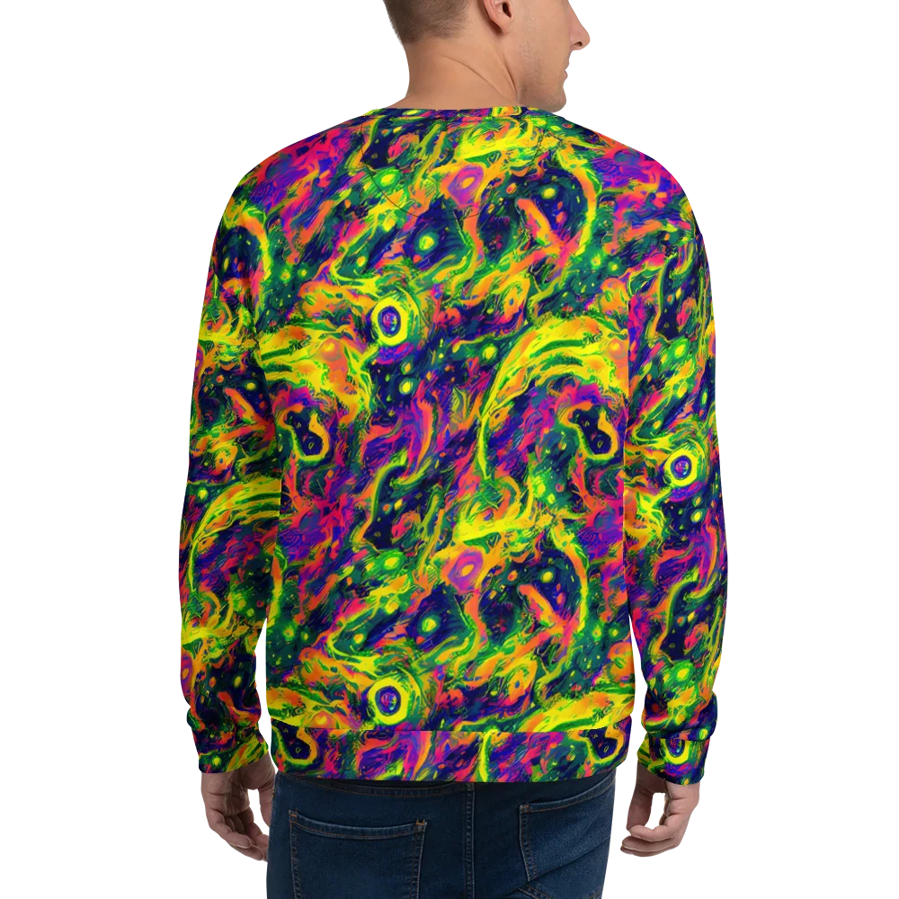 Fluorescent Frenzy on Sweatshirt — Back