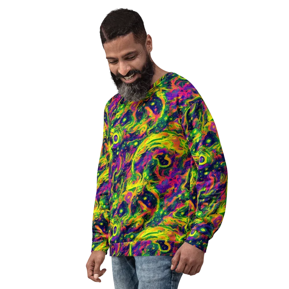 Fluorescent Frenzy on Sweatshirt — Left Front