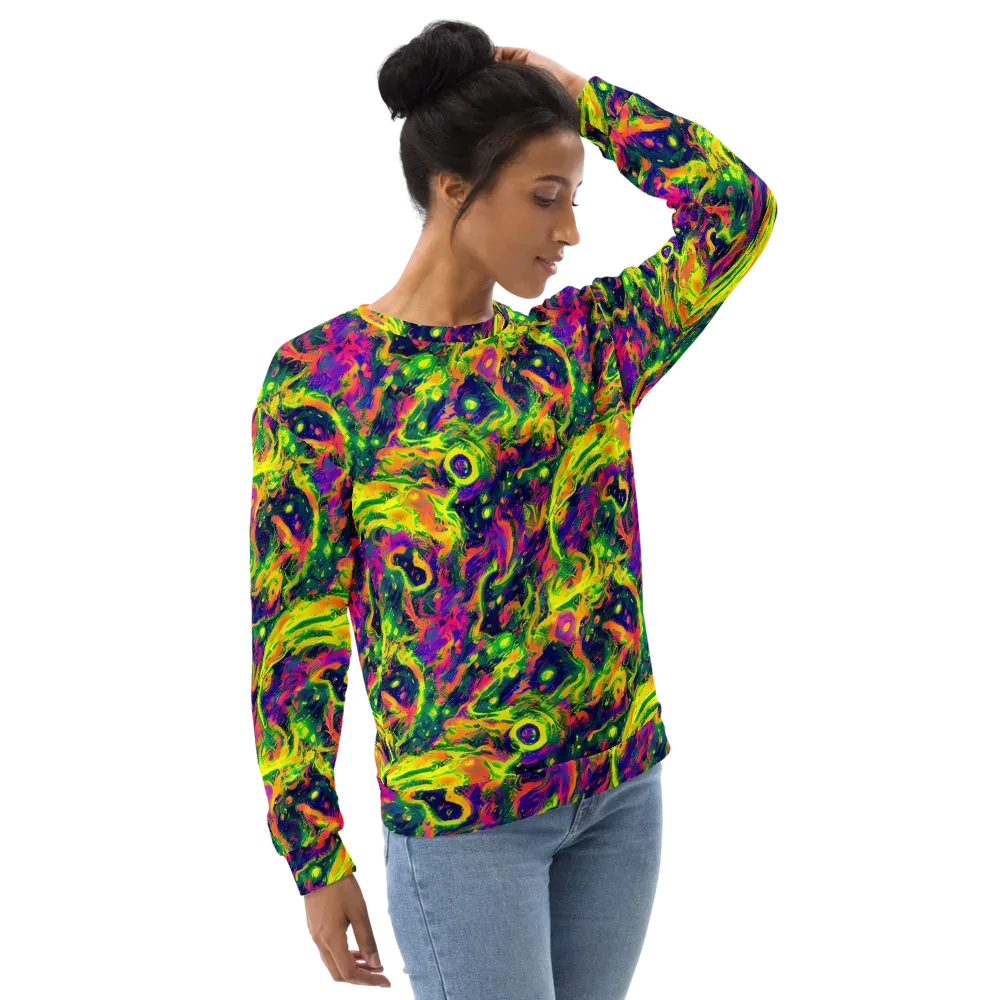 Fluorescent Frenzy on Sweatshirt — Right Front