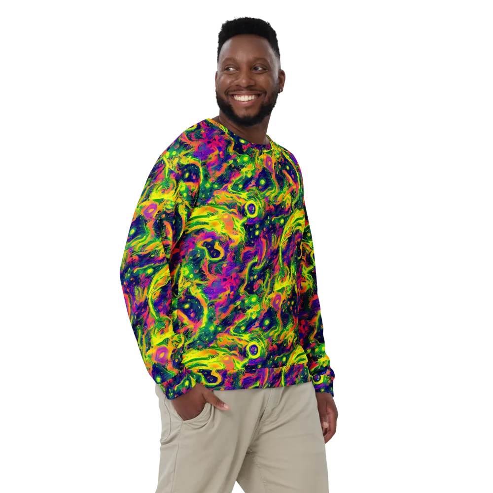 Fluorescent Frenzy on Sweatshirt — Front