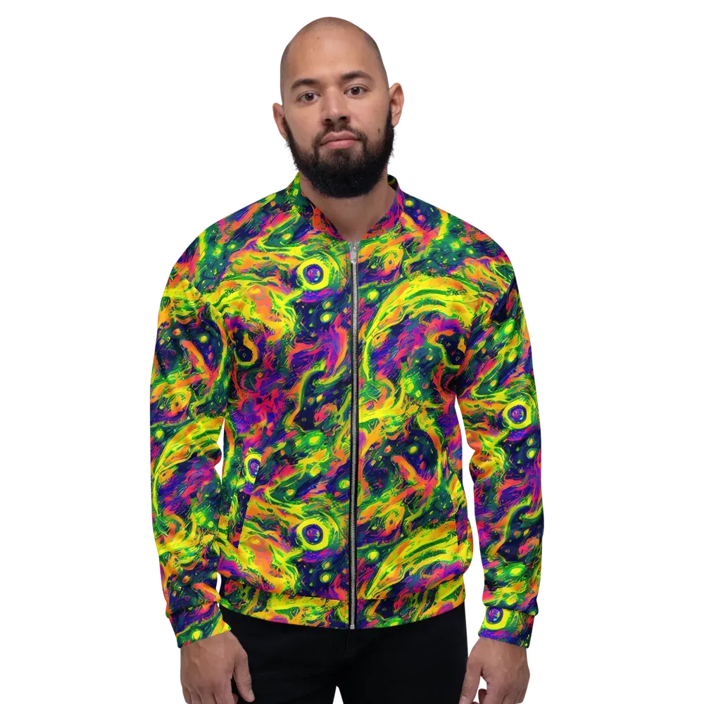Fluorescent Frenzy on Bomber Jacket — Front
