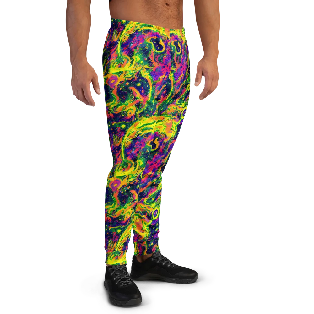 Fluorescent Frenzy on Men's Joggers — Right