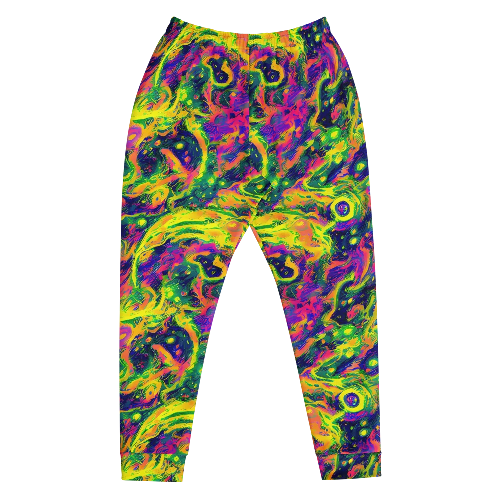 Fluorescent Frenzy on Men's Joggers — Front