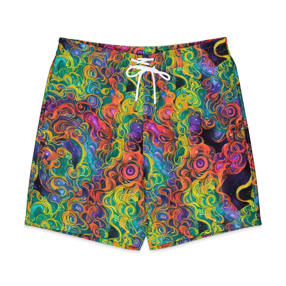 Cosmic Swirl on Men's Board Shorts — Front