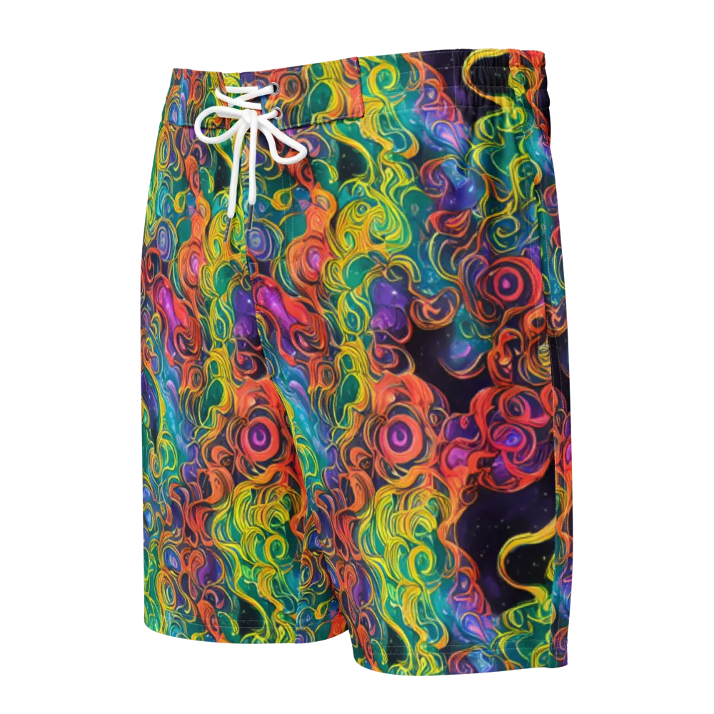 Cosmic Swirl on Men's Board Shorts — Front