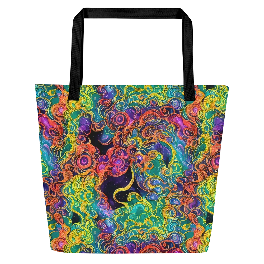 Cosmic Swirl on Large Tote Bag W/ Pocket — Front
