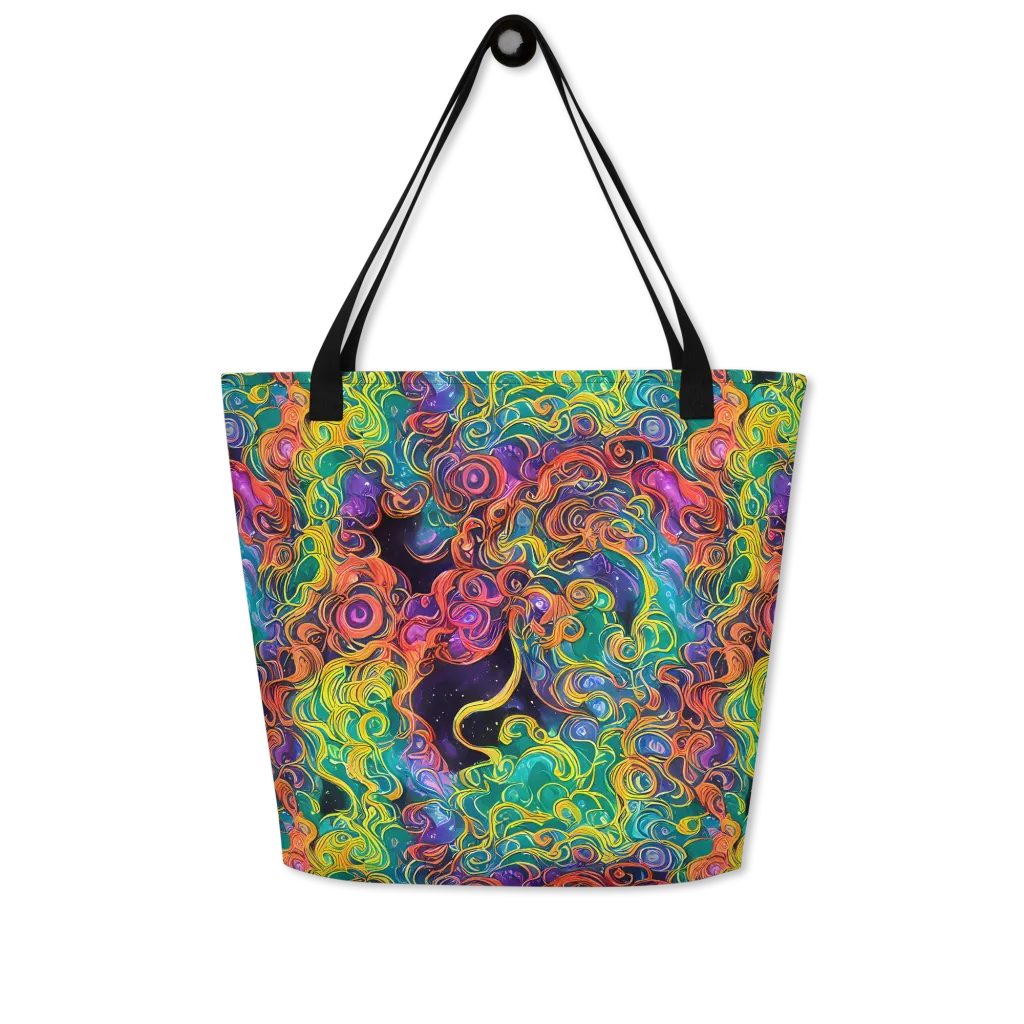 Cosmic Swirl on Large Tote Bag W/ Pocket — Front
