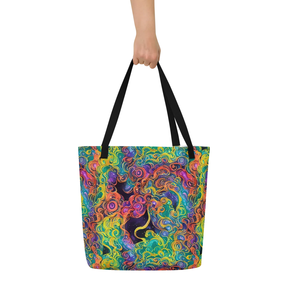 Cosmic Swirl on Large Tote Bag W/ Pocket — Front