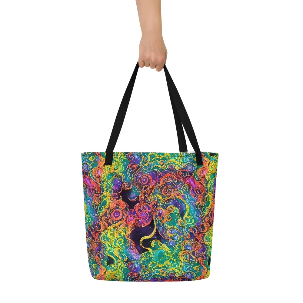 Cosmic Swirl on Large Tote Bag W/ Pocket — Front