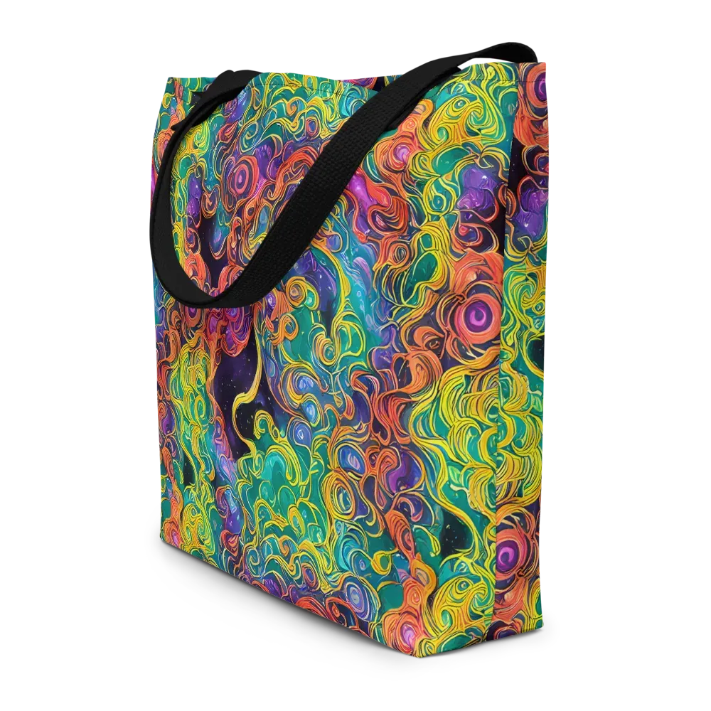 Cosmic Swirl on Large Tote Bag W/ Pocket — Front