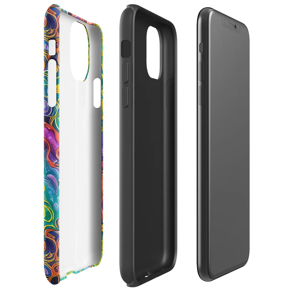 Cosmic Swirl on Tough Case for iPhone® — Right