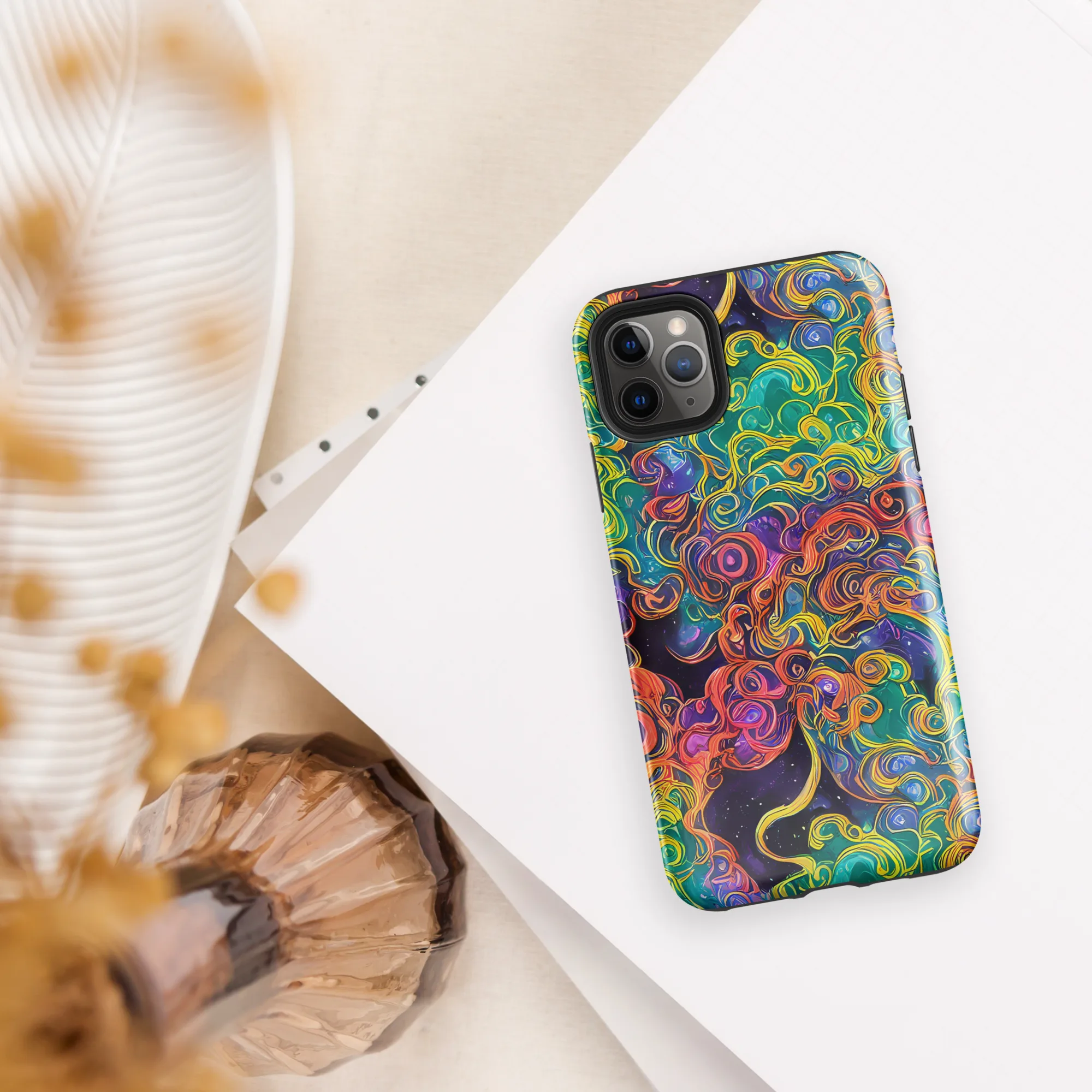 Cosmic Swirl on Tough Case for iPhone® — Front