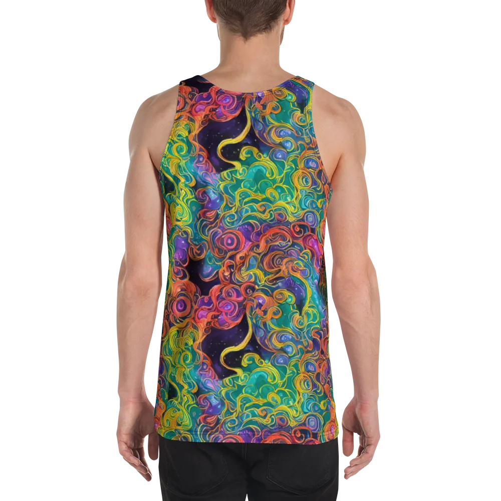 Cosmic Swirl on Men's Tank Top — Back