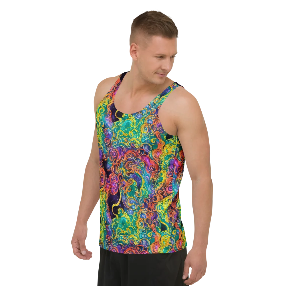 Cosmic Swirl on Men's Tank Top — Left Front
