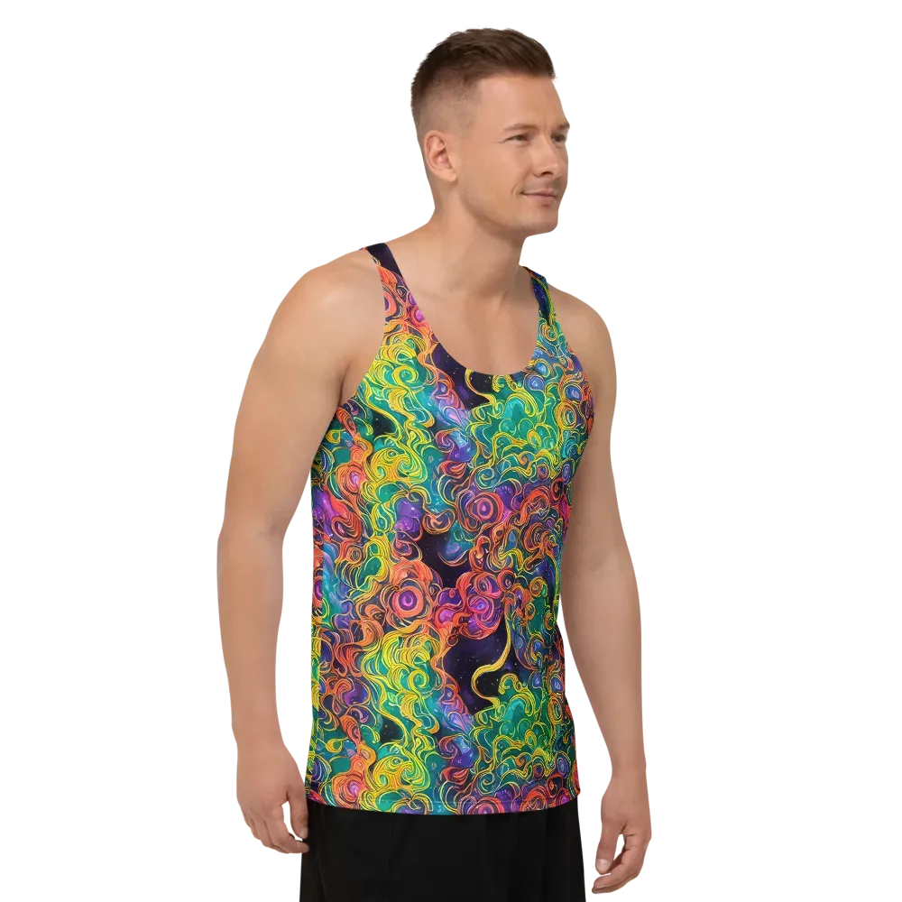 Cosmic Swirl on Men's Tank Top — Right Front