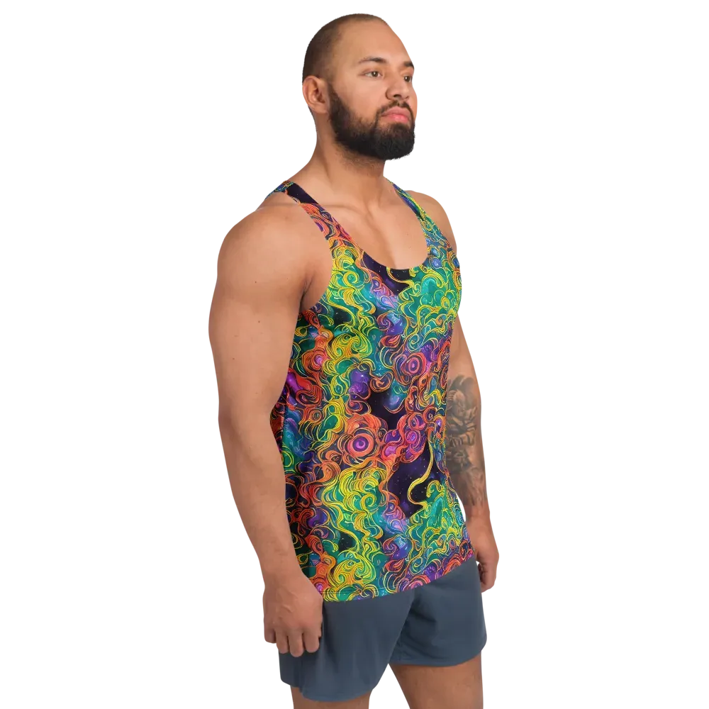 Cosmic Swirl on Men's Tank Top — Right Front