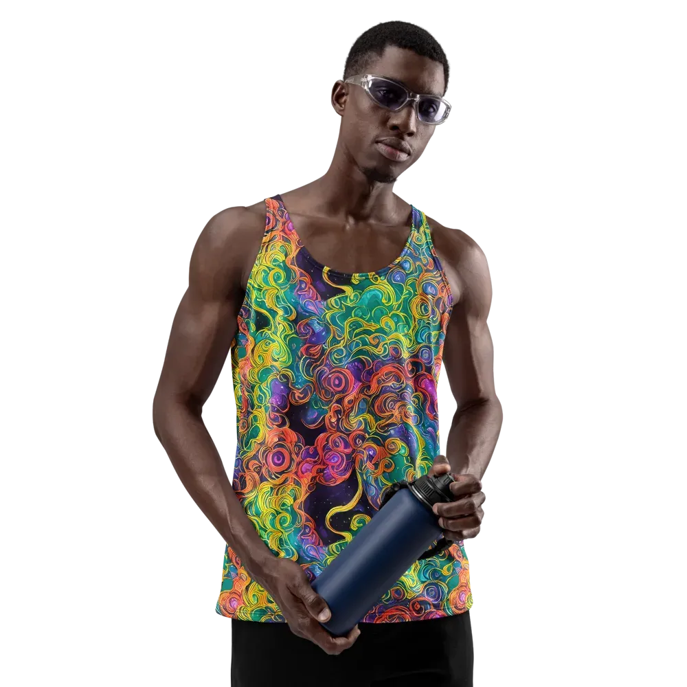 Cosmic Swirl on Men's Tank Top — Front