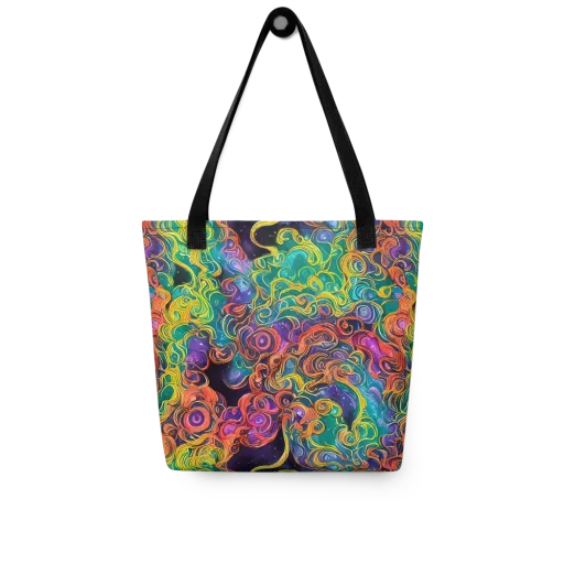 Cosmic Swirl on a Tote Bag