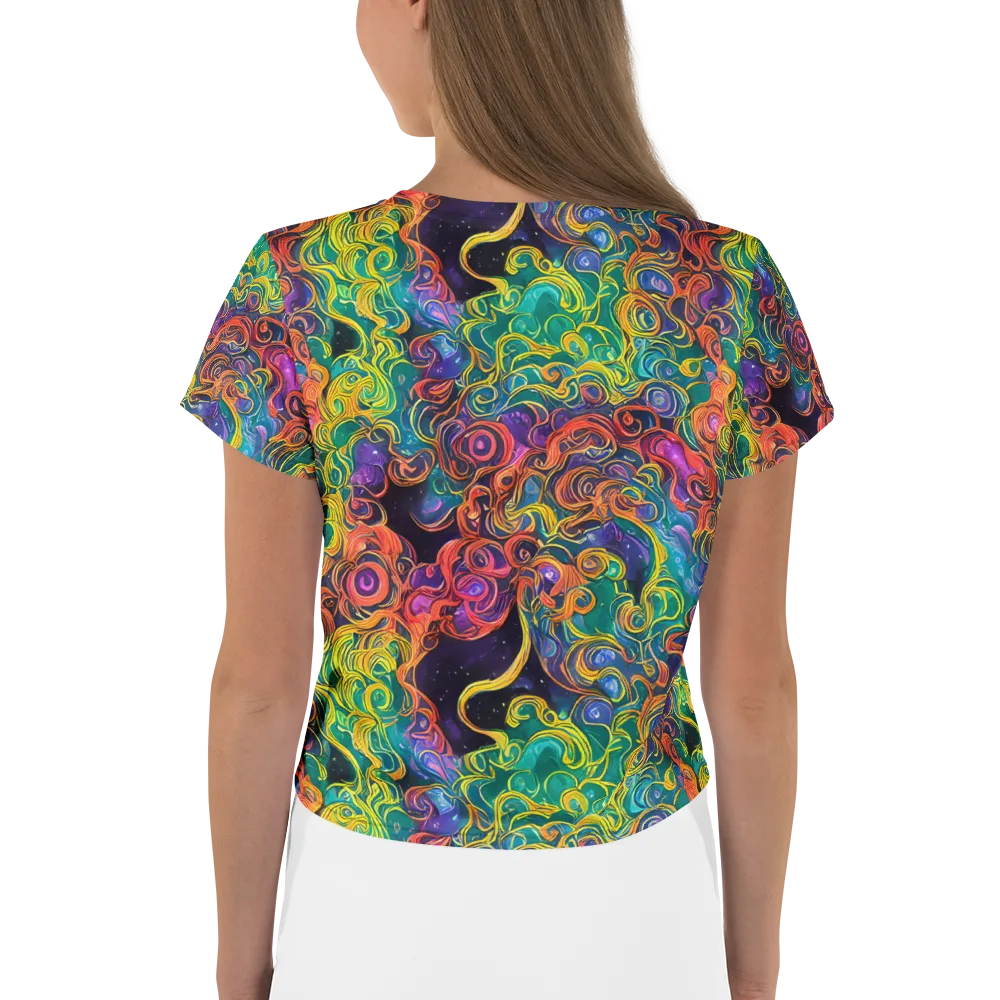 Cosmic Swirl on Crop Tee — Back