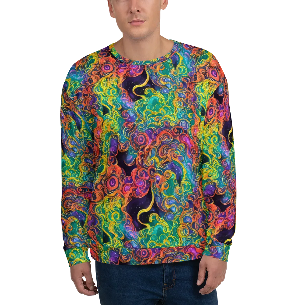 Cosmic Swirl on Sweatshirt — Front