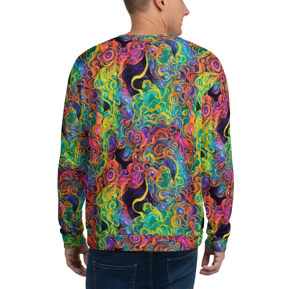Cosmic Swirl on Sweatshirt — Back