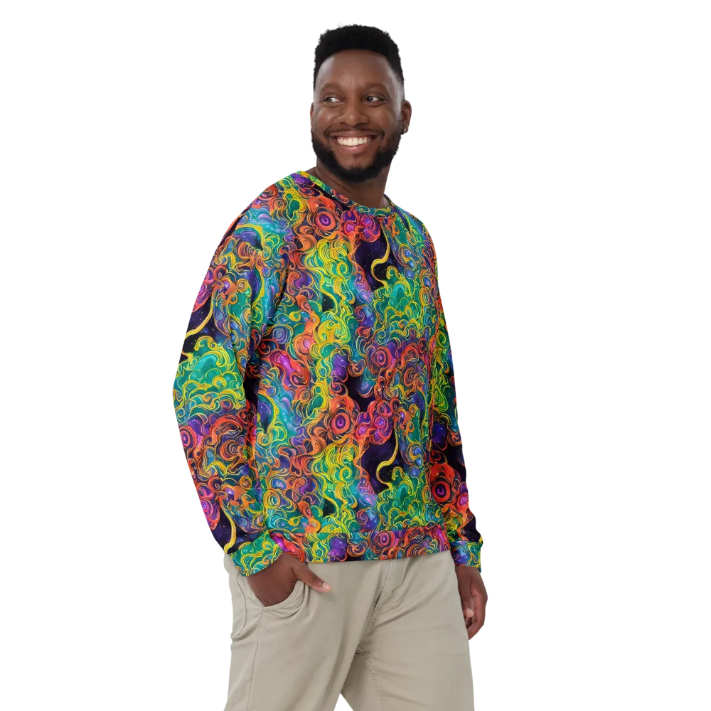 Cosmic Swirl on Sweatshirt — Front
