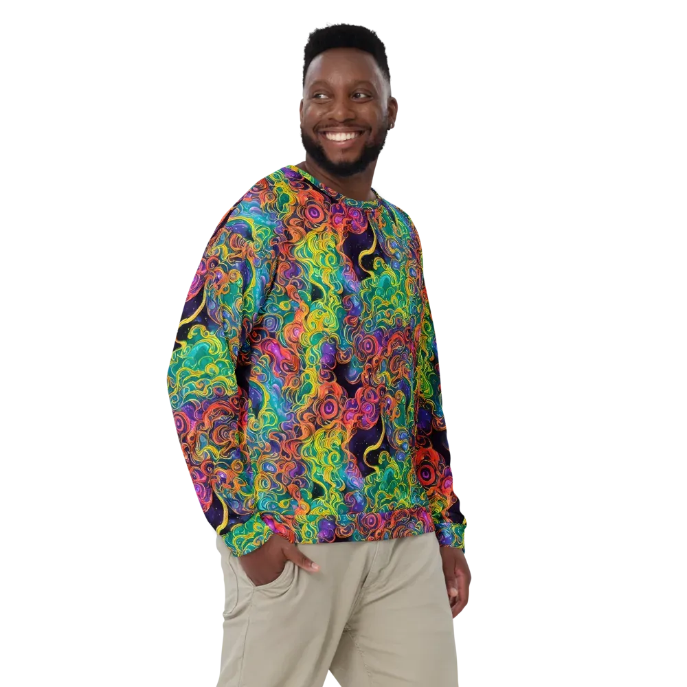 Cosmic Swirl on Sweatshirt — Front