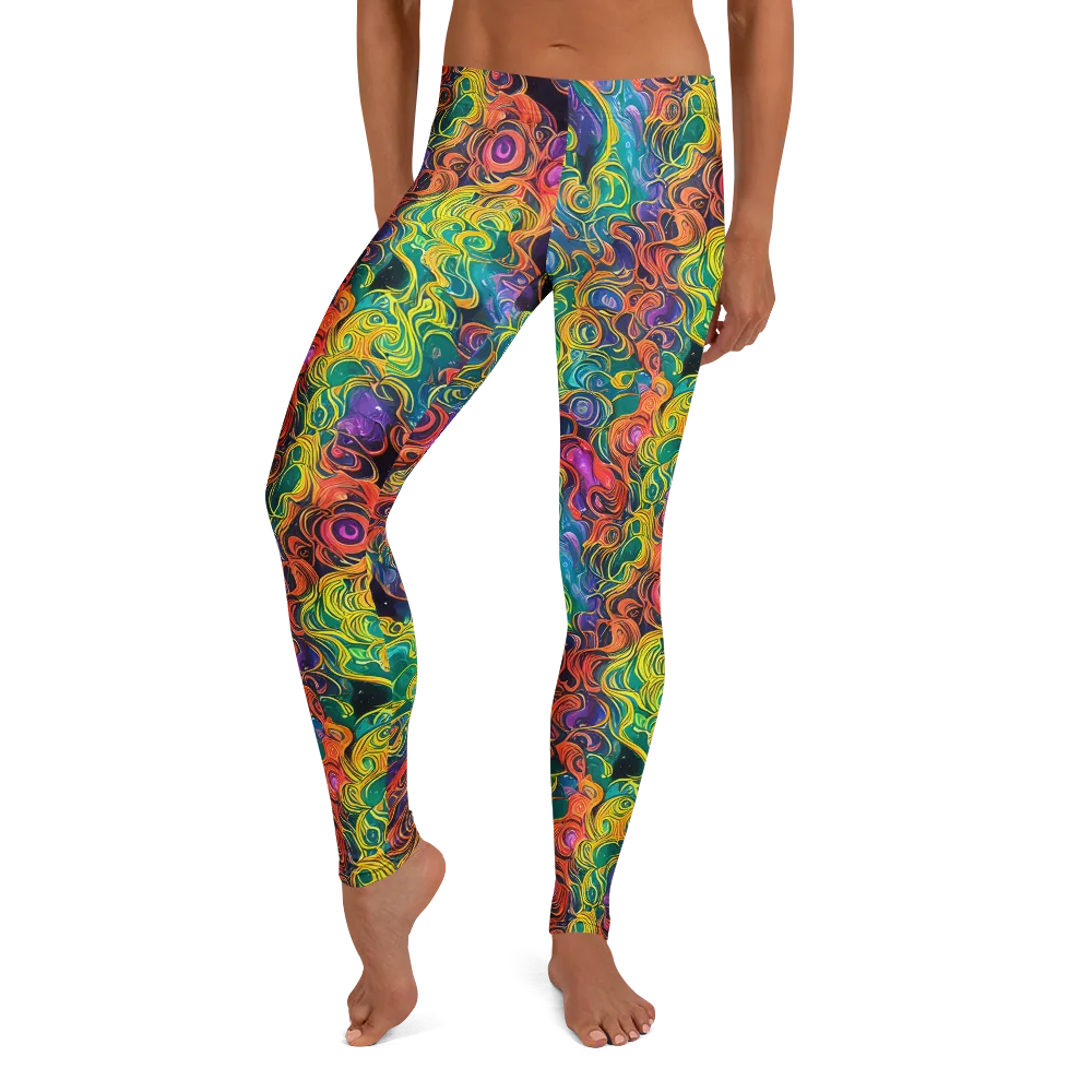 Cosmic Swirl on Leggings — Front