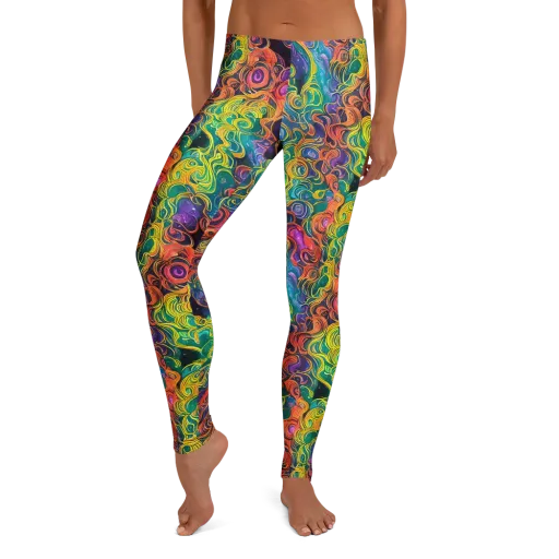 Cosmic Swirl on a Leggings