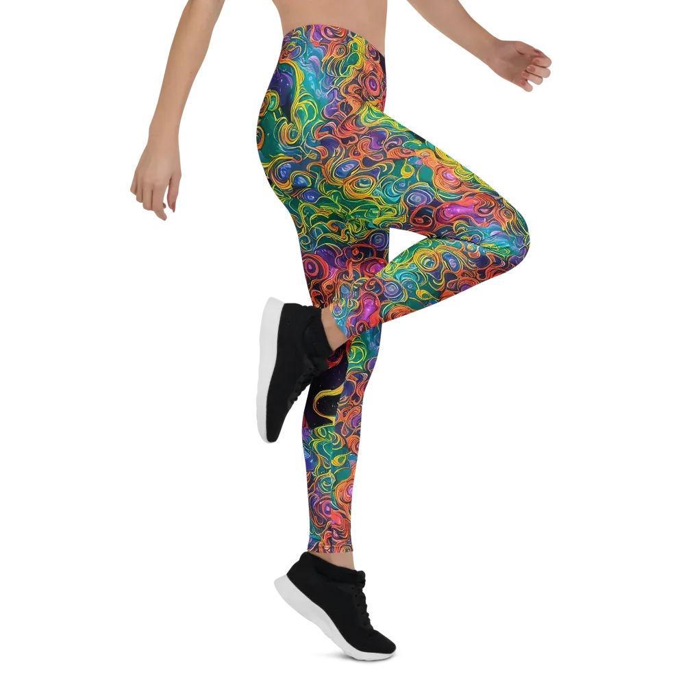 Cosmic Swirl on Leggings — Right