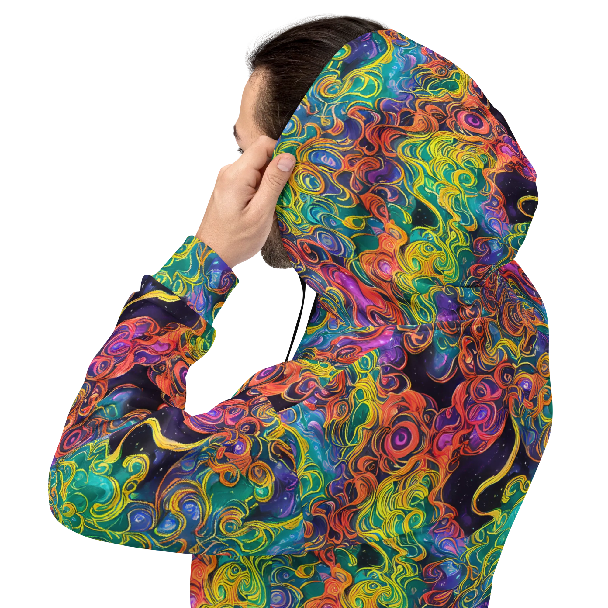 Cosmic Swirl on Hoodie — Back