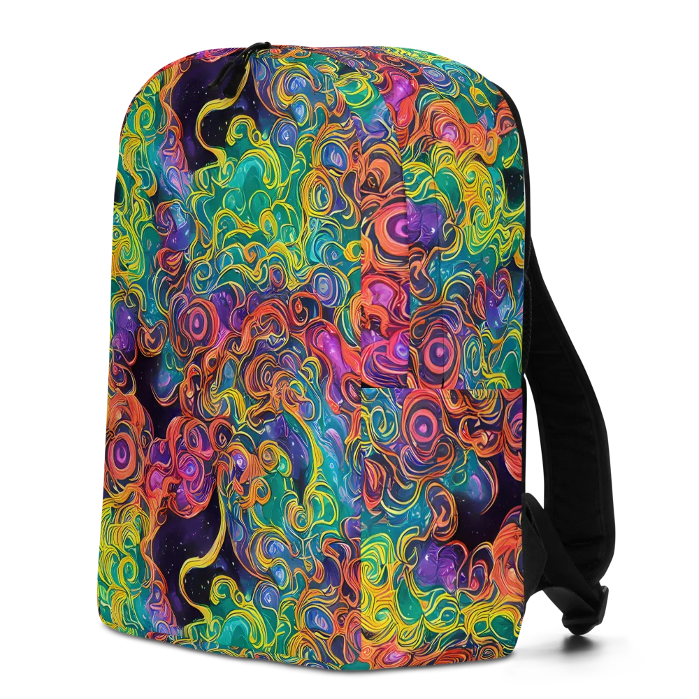 Cosmic Swirl on Minimalist Backpack — Left