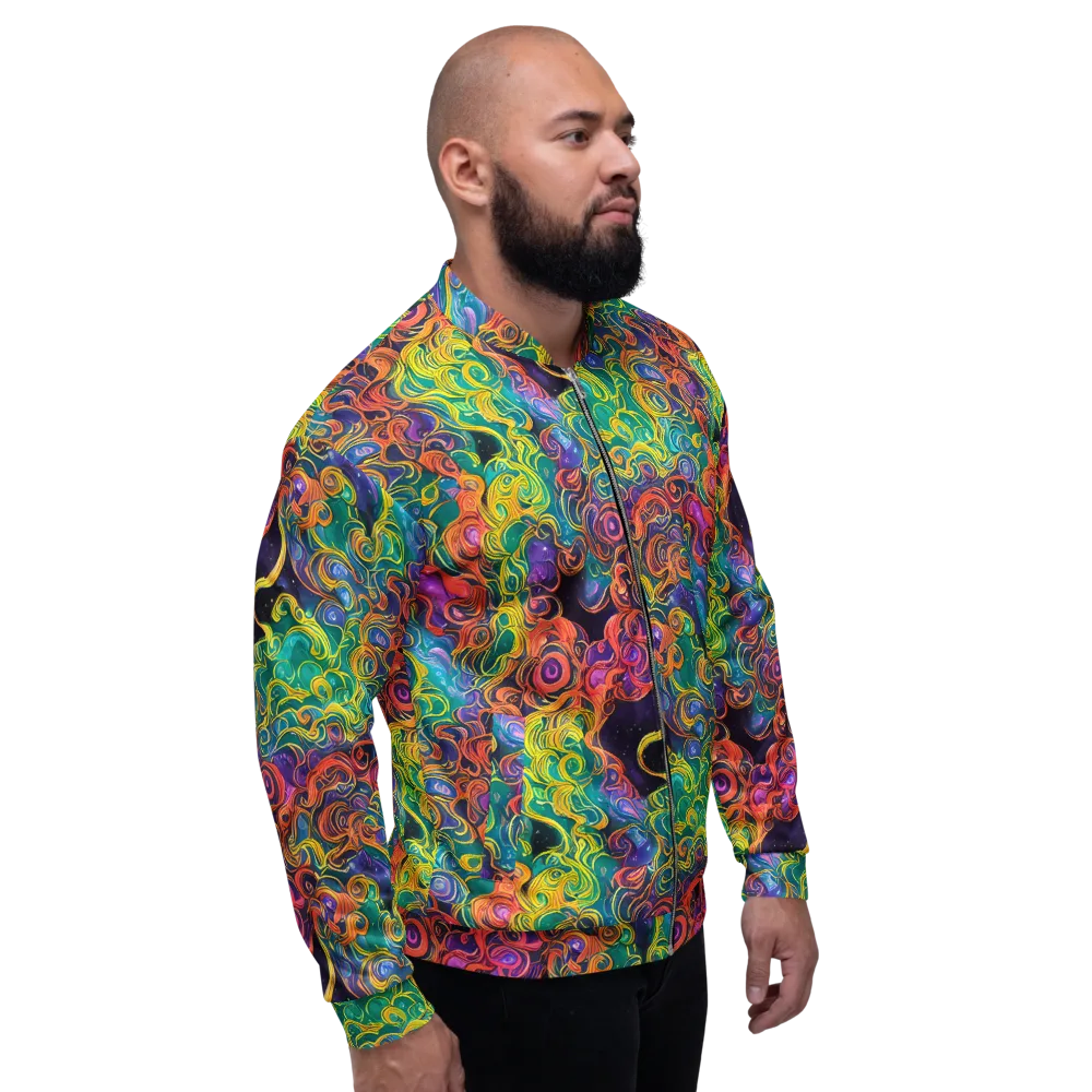Cosmic Swirl on Bomber Jacket — Right