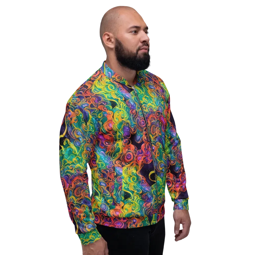 Cosmic Swirl on Bomber Jacket — Right