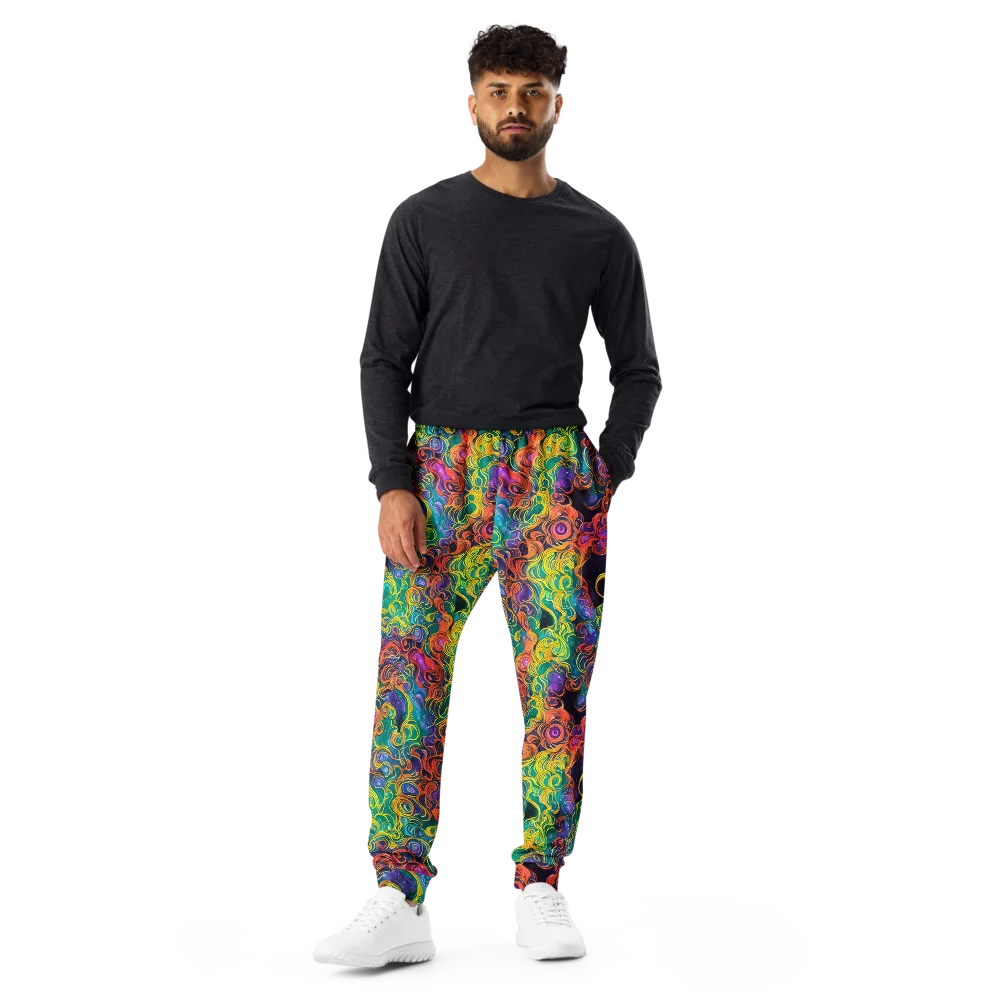Cosmic Swirl on Men's Joggers — Front