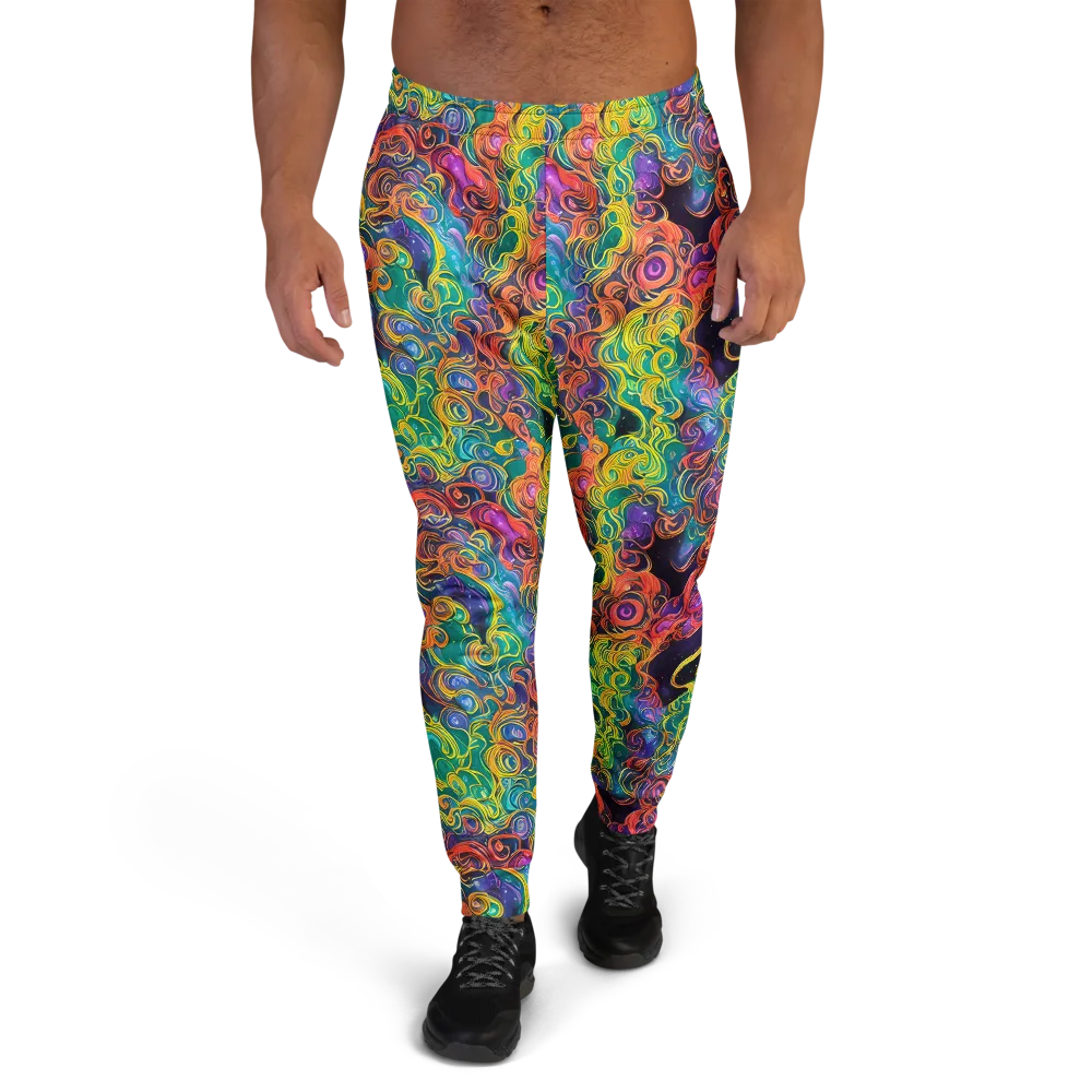 Cosmic Swirl on Men's Joggers — Front