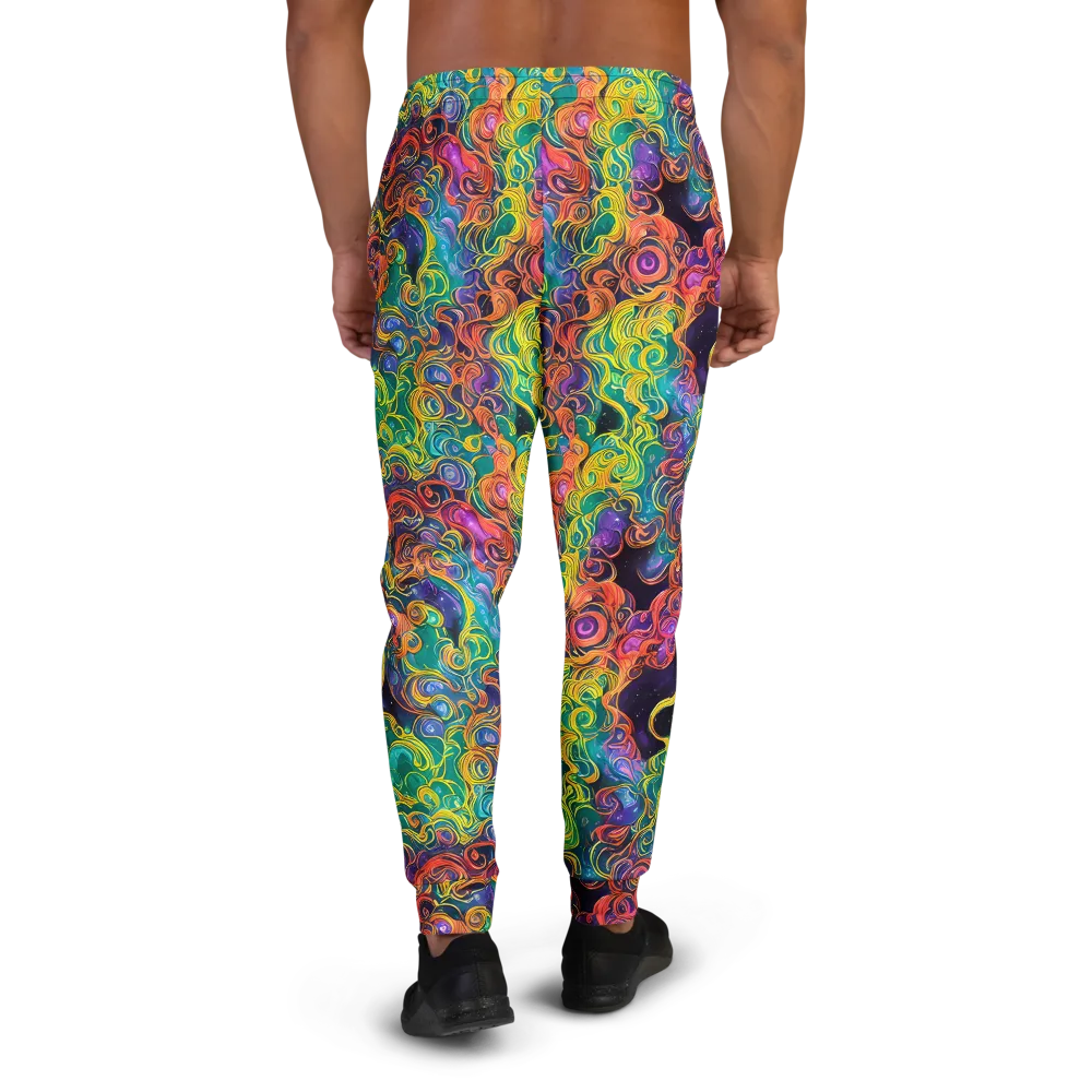 Cosmic Swirl on Men's Joggers — Back