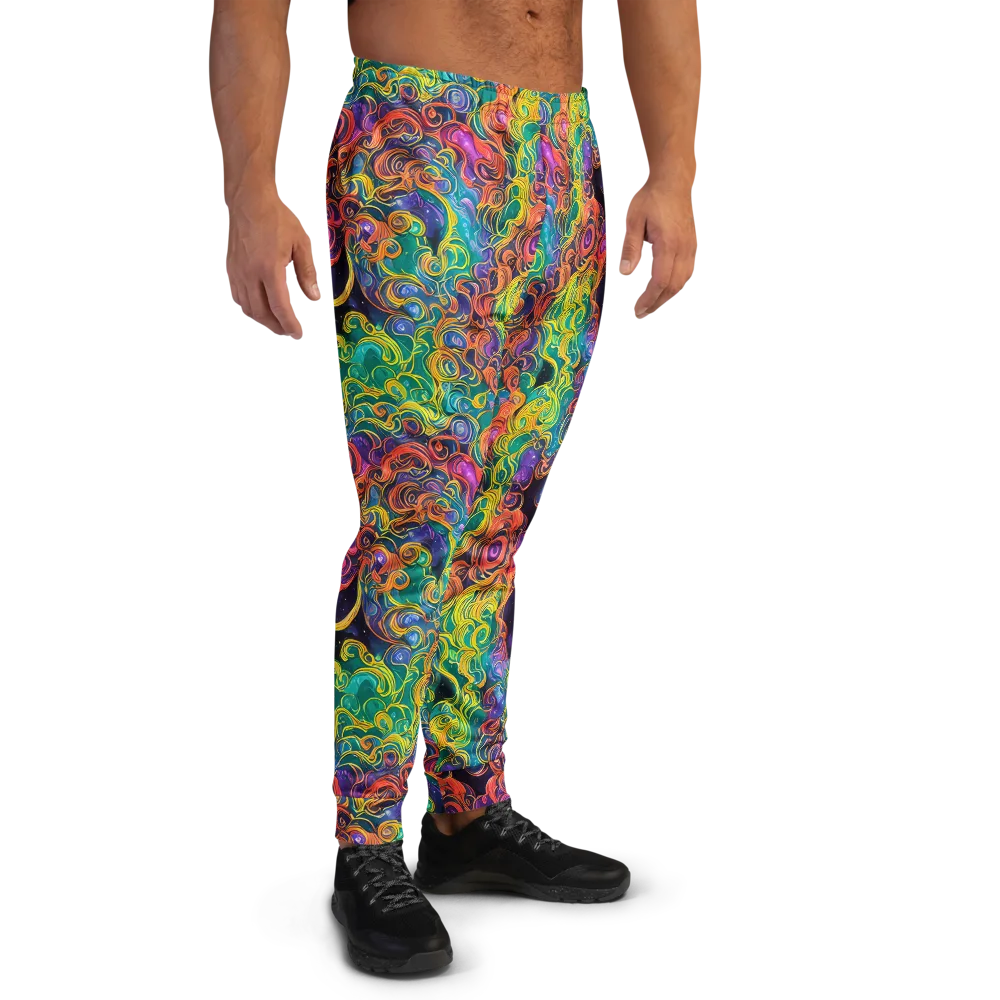 Cosmic Swirl on Men's Joggers — Right