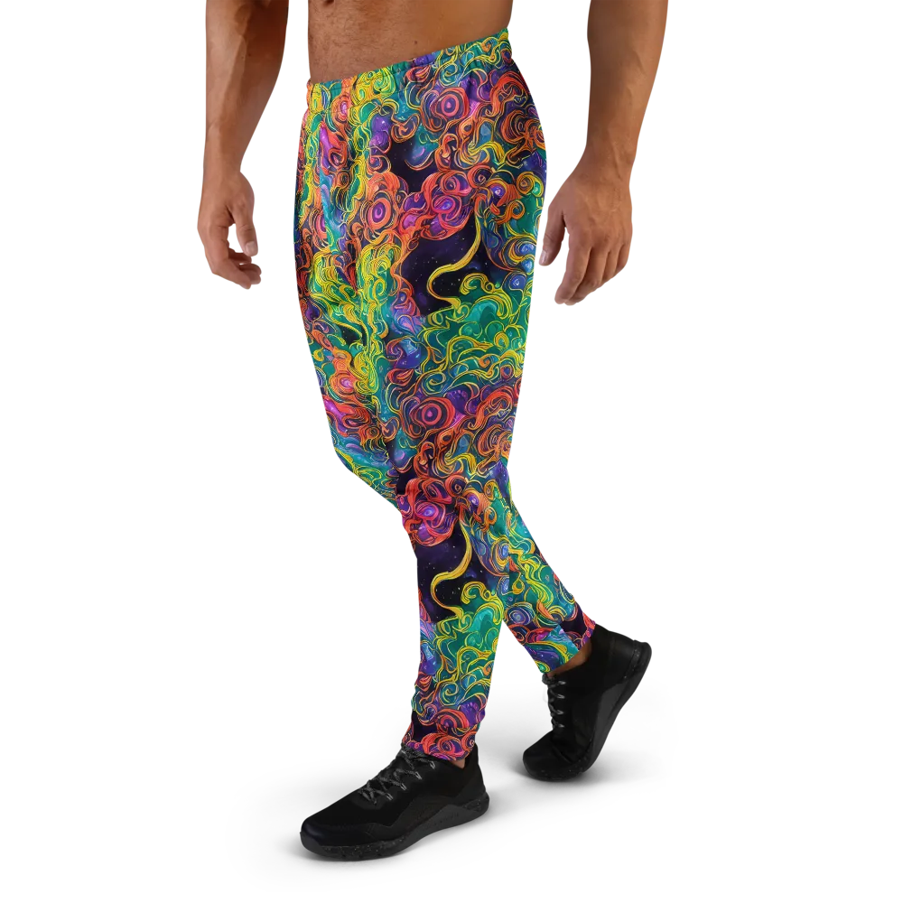 Cosmic Swirl on Men's Joggers — Left