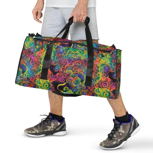 Cosmic Swirl on a Duffle Bag