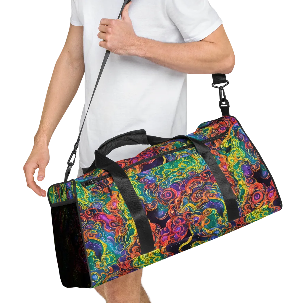 Cosmic Swirl on Duffle Bag — Right Front