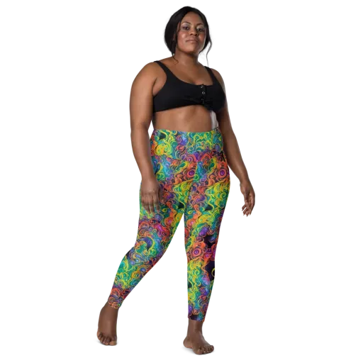 Cosmic Swirl on a Leggings with Pockets