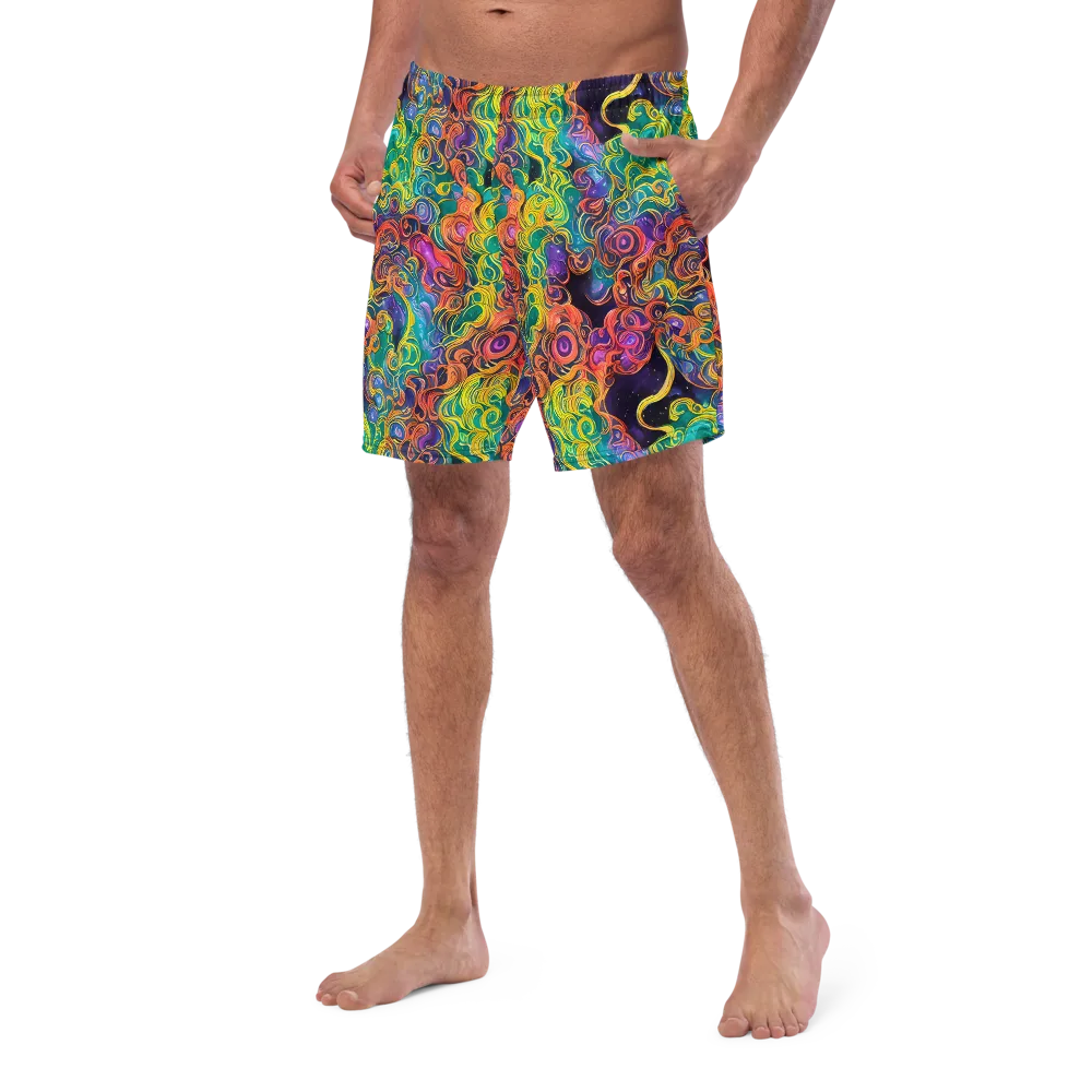 Cosmic Swirl on Swim Trunks — Left Front