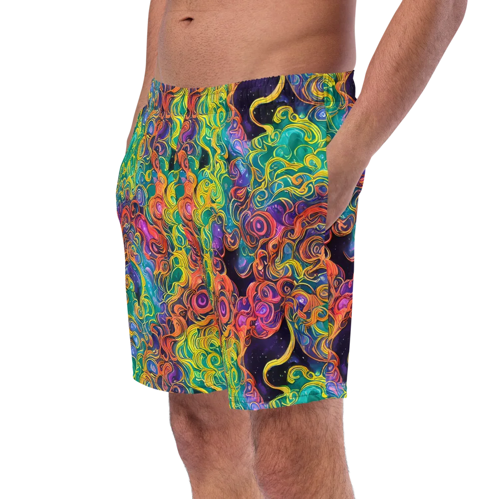 Cosmic Swirl on Swim Trunks — Left Front