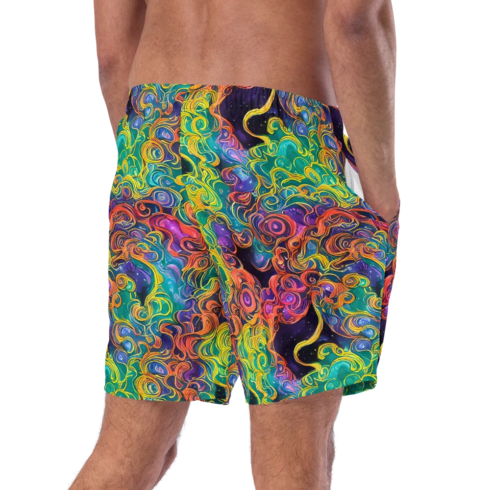 Cosmic Swirl on Swim Trunks — Right Back